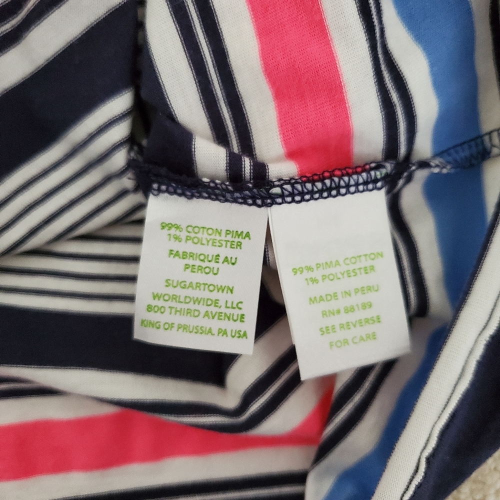 Lilly Pulitzer Noelle Dress in True Navy Bayside Stripe Engineered szS - Picture 10 of 16